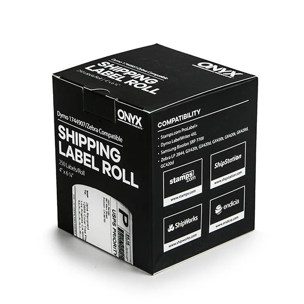 ONYX Products<sup>®</sup> 4" x 6 1/4" DYMO Compatible Shipping Label Rolls, 250 Labels/Roll - Image 3